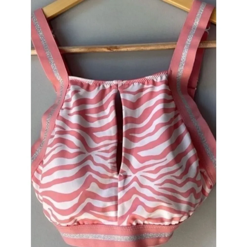 NWT Sanctuary Pink Zebra Animal Print Bikini